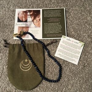 JaneWin Lapis Beaded Necklace